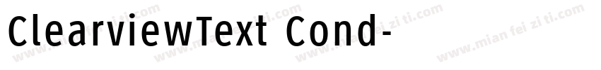 ClearviewText Cond字体转换